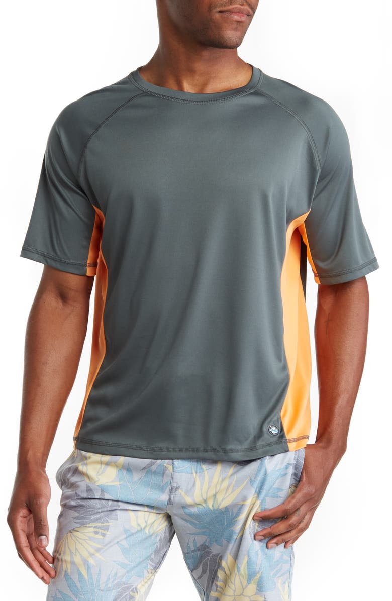 BEACH BROS Side Panel Short Sleeve Swim T-Shirt, Main, color,