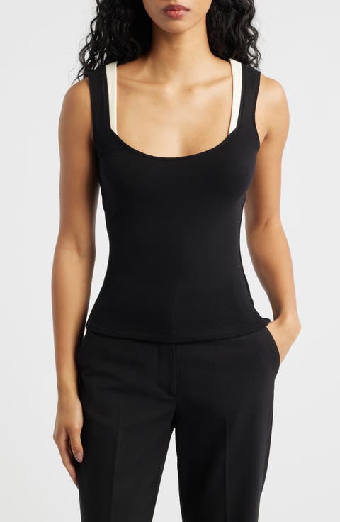 Iris Layered Scoop Neck Tank