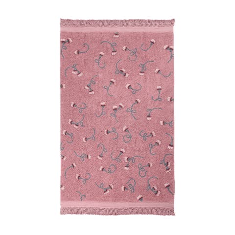 Washable Rug English Garden Ash Rose