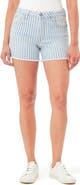 Kensie Rivet Frayed Hem Denim Shorts