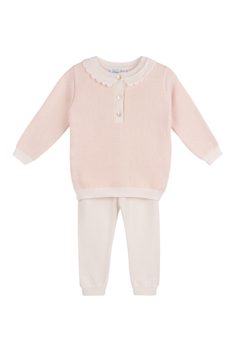 Chevron Sweater & Pants Set, Main, color, BLUSH
