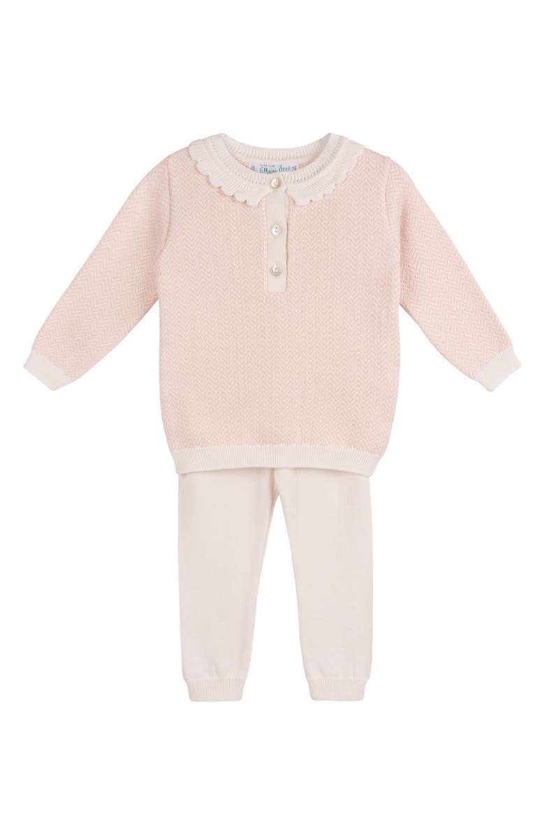 Feltman Brothers Chevron Sweater & Pants Set, Main, color, Blush