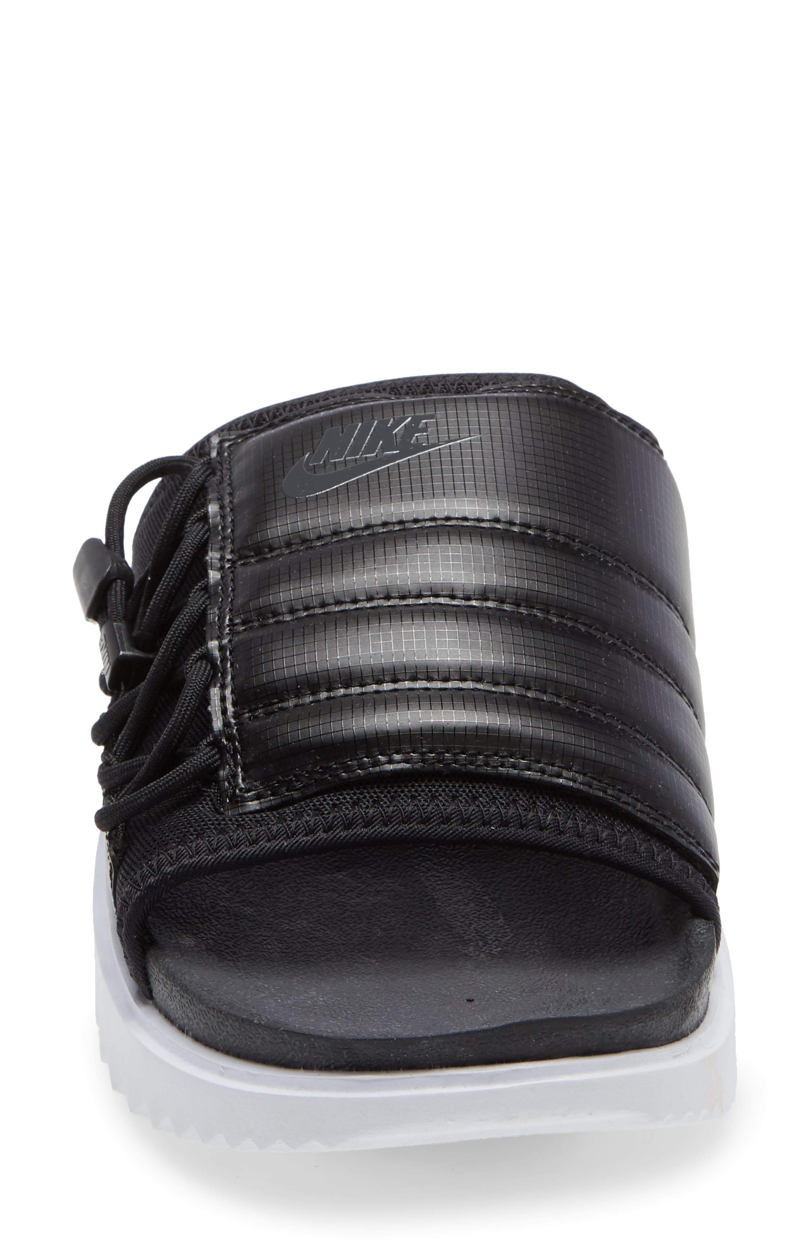Asuna Slide Sandal, Main, color, BLACK/ ANTHRACITE/ WHITE
