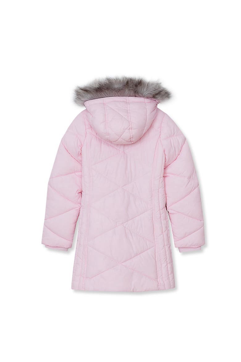 Girls Water Resistant Parka, Alternate, color, Pink Tulle