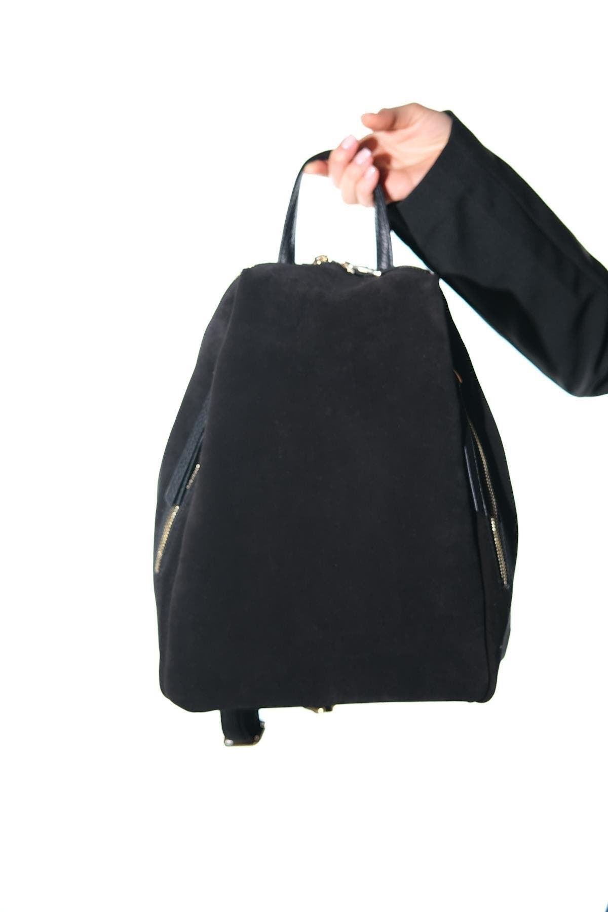 Forever & Always Shoes Josh Leather Backpack, Main, color, Black Suede