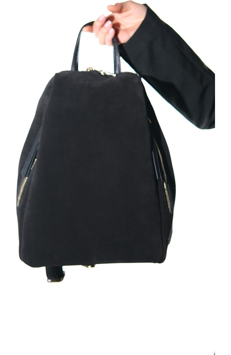 Forever & Always Shoes Josh Leather Backpack, Main, color, Black Suede