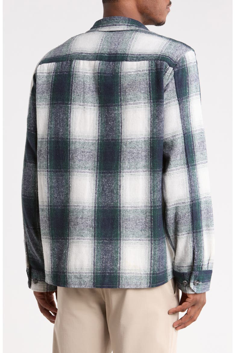 Plaid Shirt Jacket, Alternate, color, NAVY