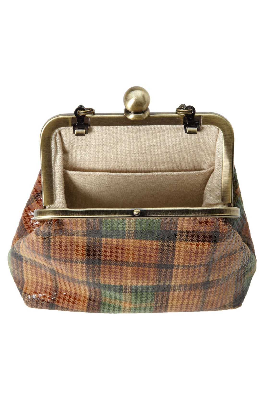 'Libby' Chain Strap Crossbody Bag, Alternate, color, PLAID