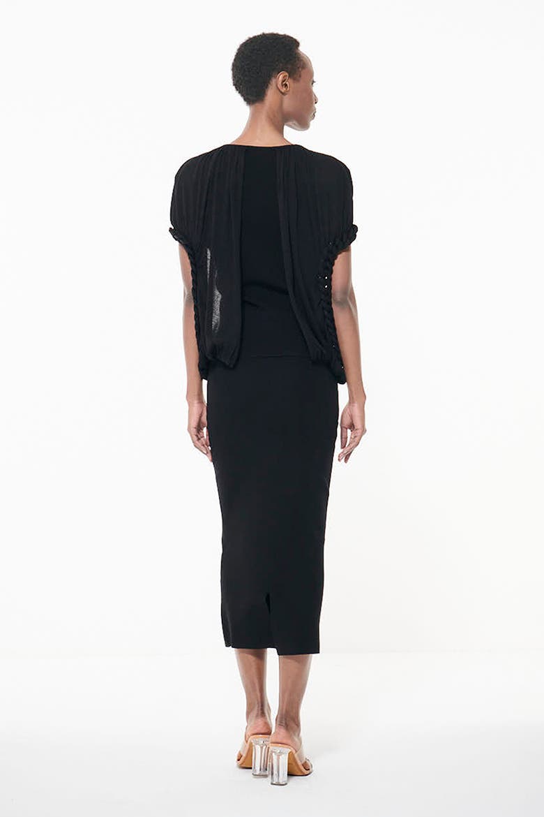 Knit Pencil Skirt, Alternate, color, Black