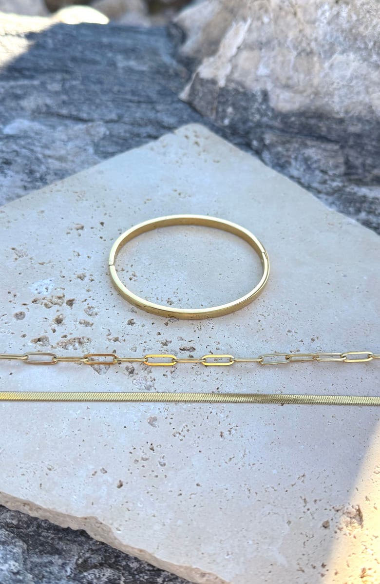 Adornia Set of 3 Chain & Bangle Bracelets, Alternate, color, 