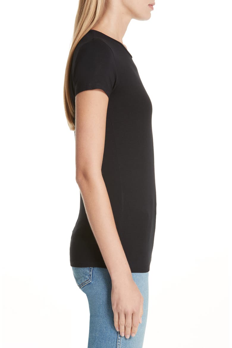 Majestic Knit Tee, Alternate, color, NOIR