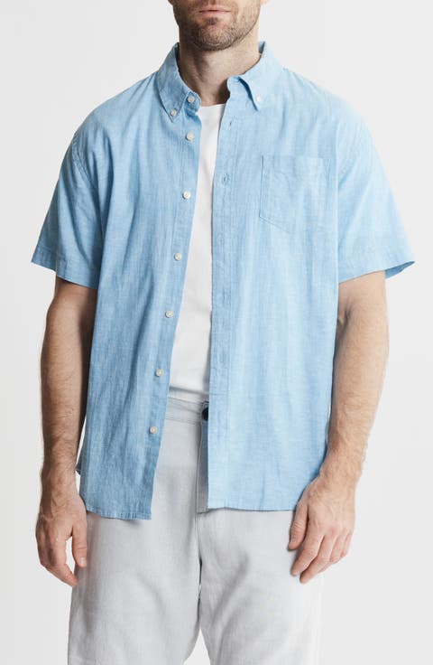Cotton & Linen Short Sleeve Shirt