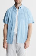 JACHS Cotton & Linen Short Sleeve Shirt