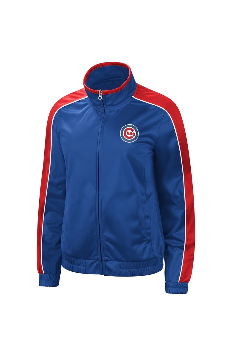 G-III 4HER BY CARL BANKS Women's G-III 4Her by Carl Banks Royal Chicago Cubs Gamer Full-Zip Track Jacket, Alternate, color, 