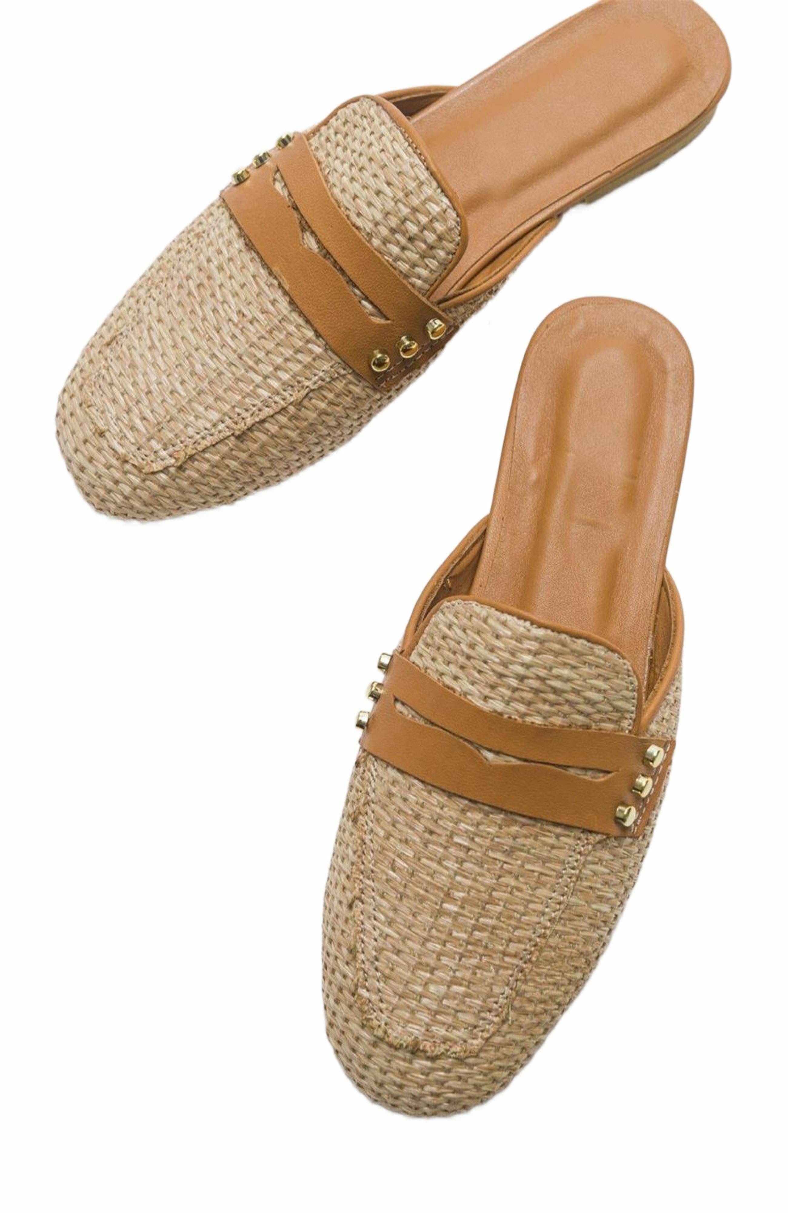 Forever 
Always Shoes Patrizia Leather Mule, Alternate, color, Beige Leather