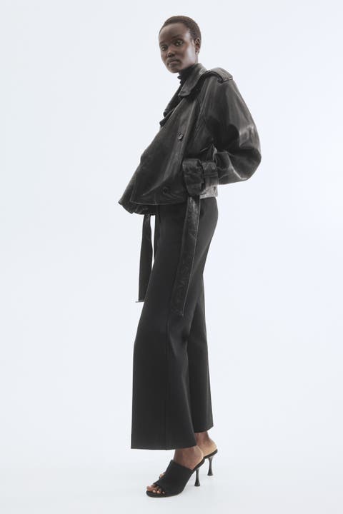 Bootcut Ankle-length Trousers