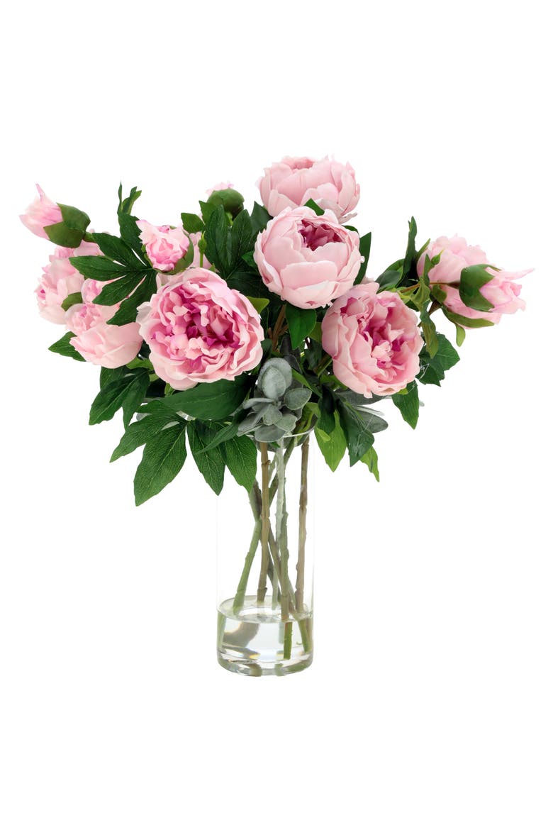 Luscious Peony Vase, Main, color, Pink