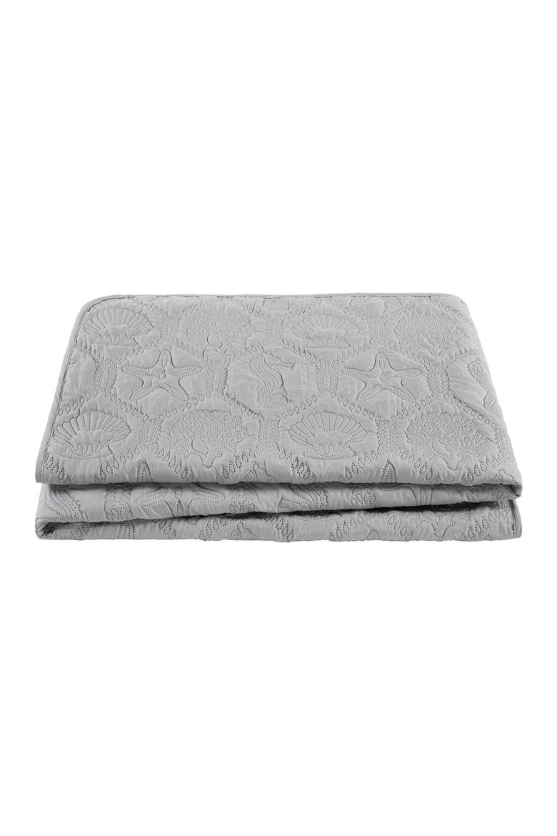 Shore Embossed Quilt Set - Queen, Alternate, color, GREY