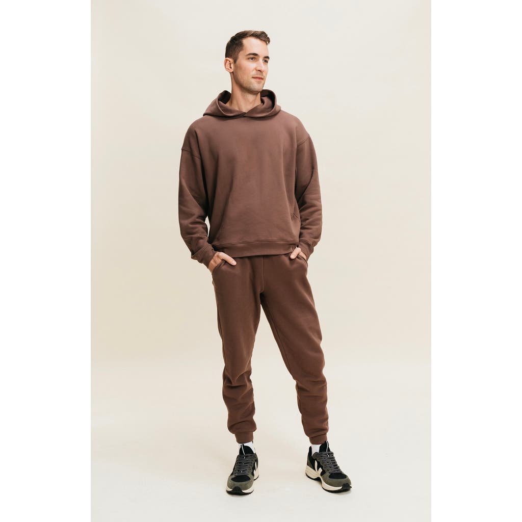 Ocio Organic Cotton Teddy Everywhere Jogger In Brown