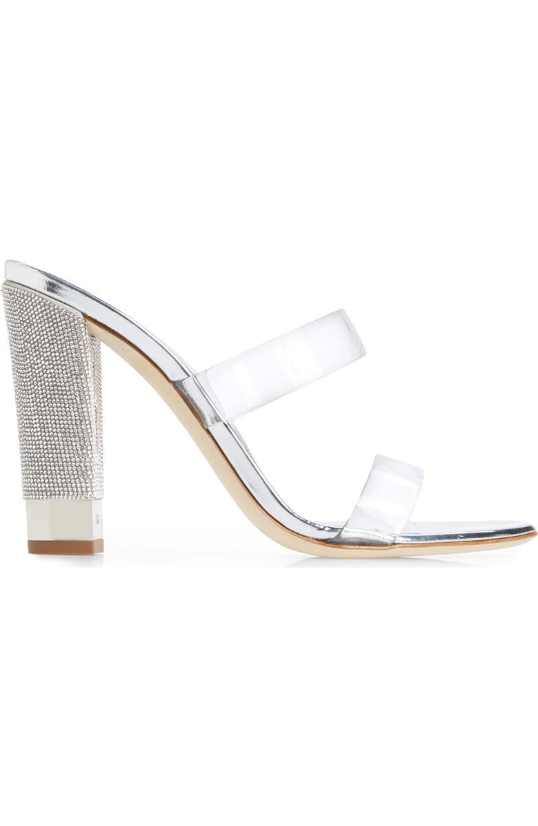 Giuseppe Zanotti Jelly Crystal Block Heel Sandal, Alternate, color,