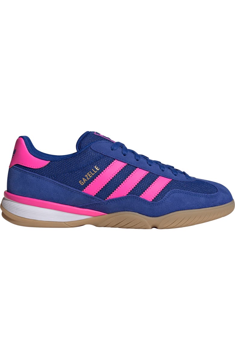 adidas Gender Inclusive Gazelle Sala Sneaker, Alternate, color, Royal Blue/ Lucid Pink/ White