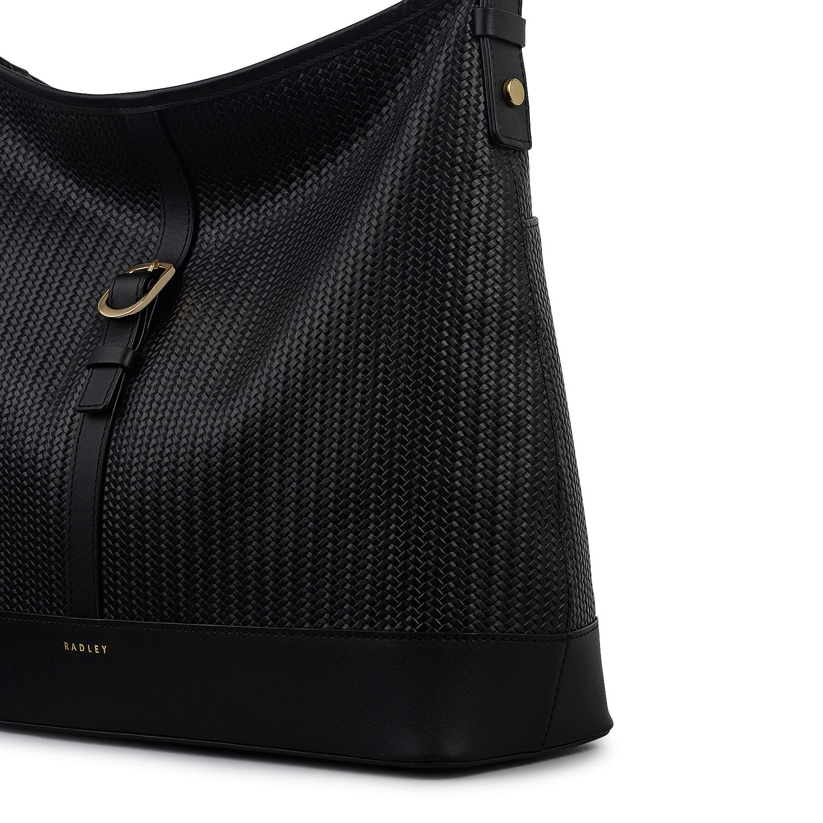 Radley Ebury - Weave Medium Ziptop Shoulder Bag, Alternate, color, Black