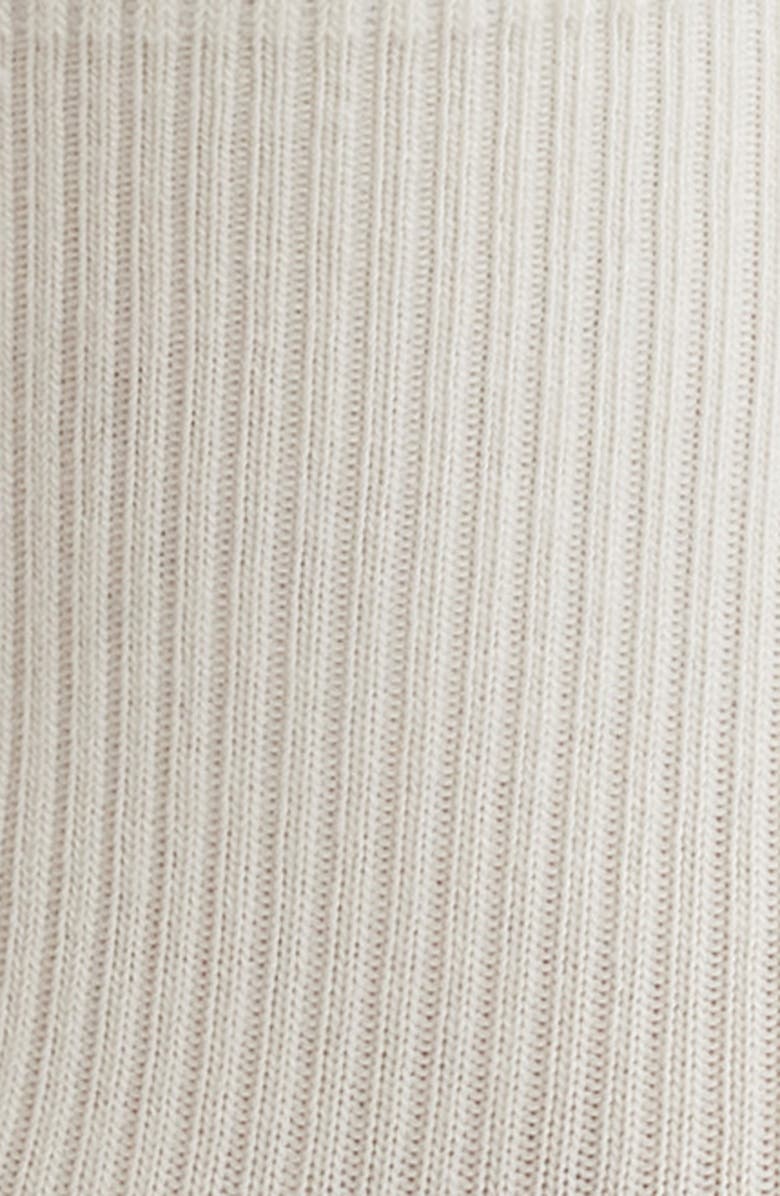 Nordstrom Lettuce Edge Crew Socks, Alternate, color, Ivory Tofu
