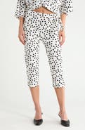 Renee C Polka Dot Capri Pants
