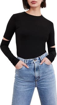 Marcella Indra Cutout Sleeve Top