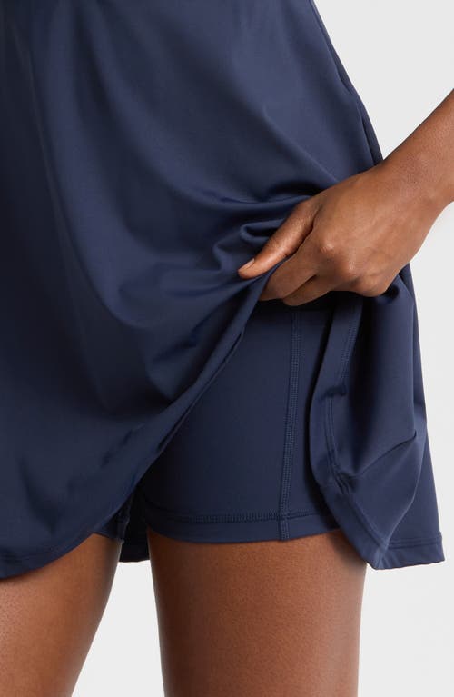 Travismathew Move Half-zip Sleeveless Dress In Blue