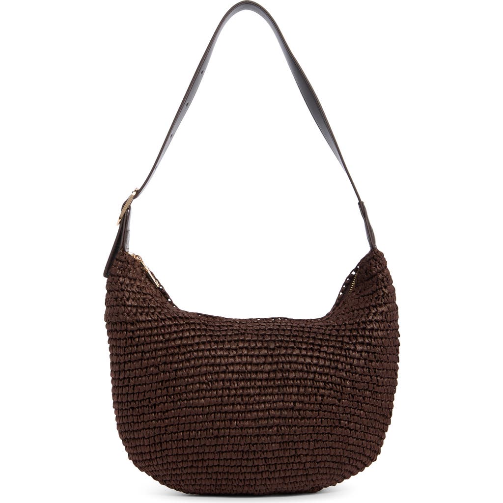 URBAN EXPRESSIONS Straw Hobo Bag in Coffee at Nordstrom Rack