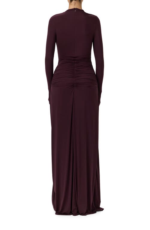 Naked Wardrobe Funnel Neck Long Sleeve Dress In Purple