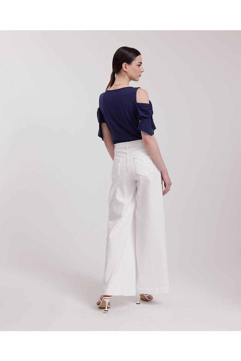 Myrtille Jersey Cotton Top, Alternate, color, Dark Navy