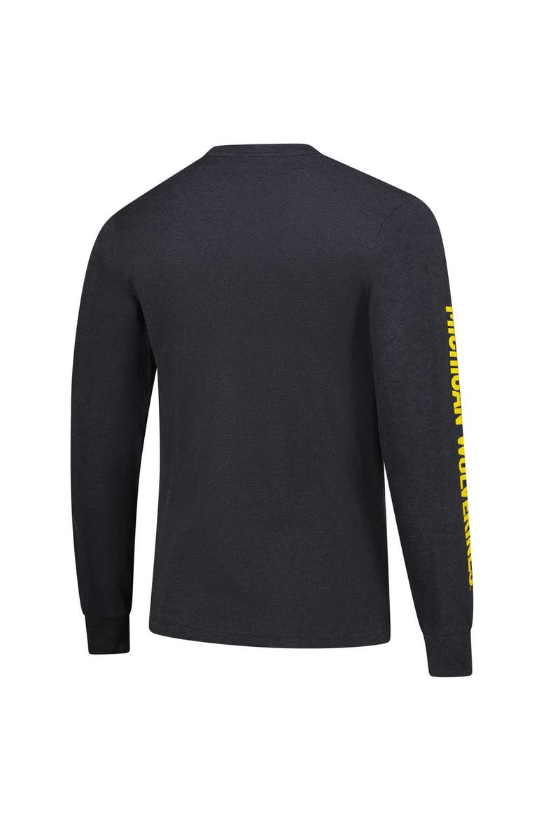 Men's Mitchell & Ness  Charcoal Michigan Wolverines Team Pride Long Sleeve T-Shirt, Alternate, color, Charcoal