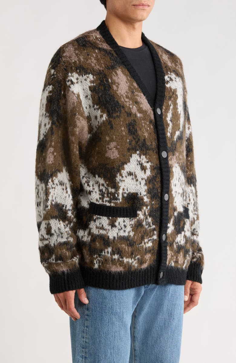 Carhartt Work In Progress Merton Cardigan, Alternate, color, Wild Dog Jacquard