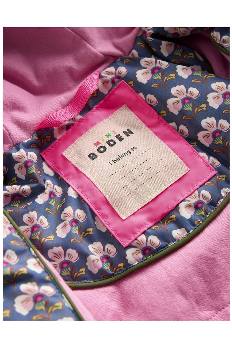 Kids' Floral Longline Quilted Jacket, Alternate, color, HOTCHPOTCH FLORAL