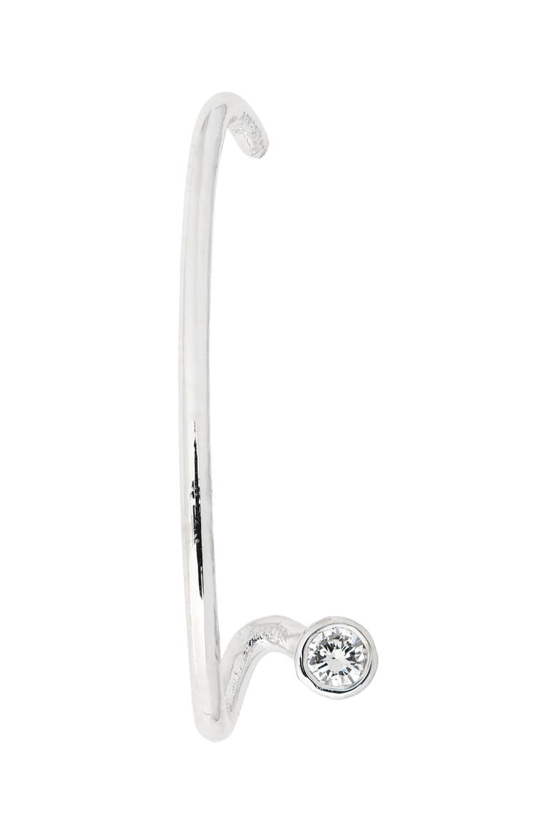 Crescendo Flare Diamond Earring, Main, color, WHITE GOLD-LEFT
