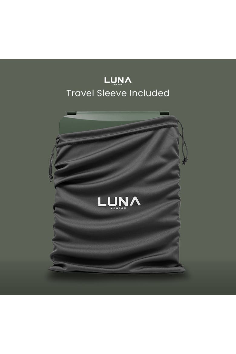 ECLIPSE Travel Mirror | LED Lighted Rechargeable Vanity Makeup Mirror, Alternate, color, Forest Green