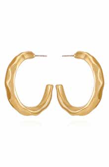 GUESS Wavy C Hoop Earrings