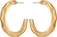GUESS Wavy C Hoop Earrings