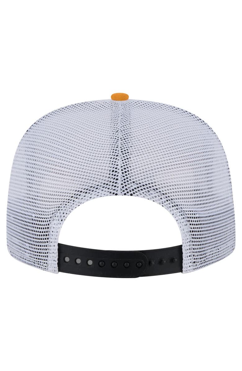 New Era Men's New Era Black/Gold Pittsburgh Penguins Throwback V-Dye Adjustable Golfer Hat, Alternate, color, Black