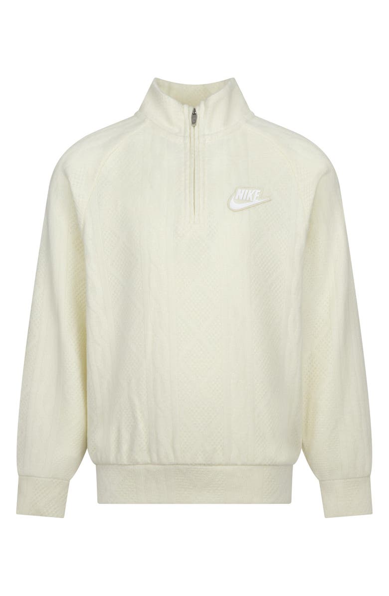 Nike Kids' Textured Half-Zip Knit Pullover, Main, color, 