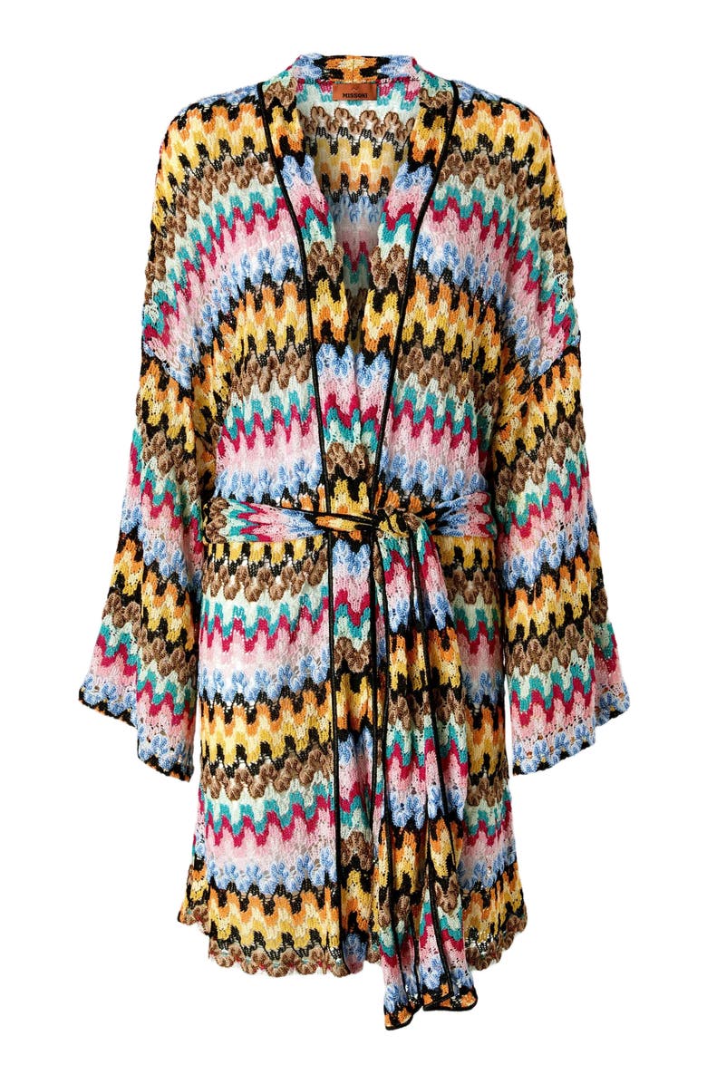 Missoni Cover-up In Lamé Viscose Lace With Belt, Alternate, color, 