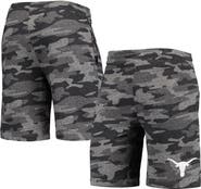 CONCEPTS SPORT Men's Concepts Sport Charcoal/Gray Texas Longhorns Camo Backup Terry Jam Lounge Shorts