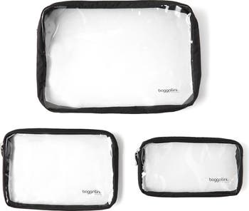 Clear Travel Pouches 3 Piece Set