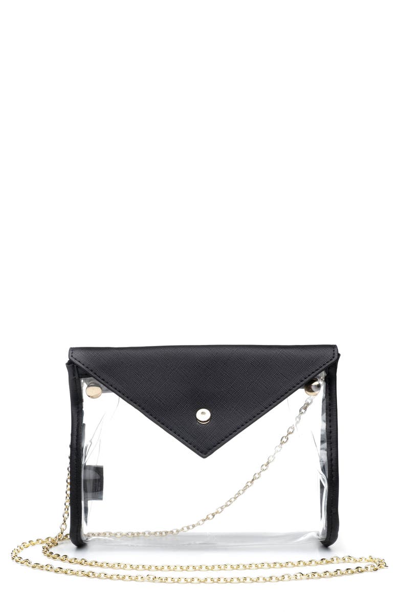 Hudson+Bleecker Preto En Route Clear Travel Bag, Main, color,