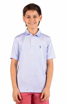 TailorByrd Kids' Print Performance Knit Polo