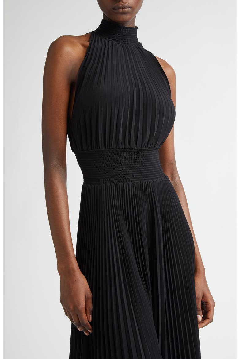 Renzo Sleeveless Dress, Alternate, color, BLACK