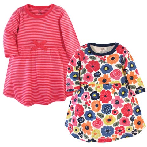 2pk Long Sleeve Organic Dresses