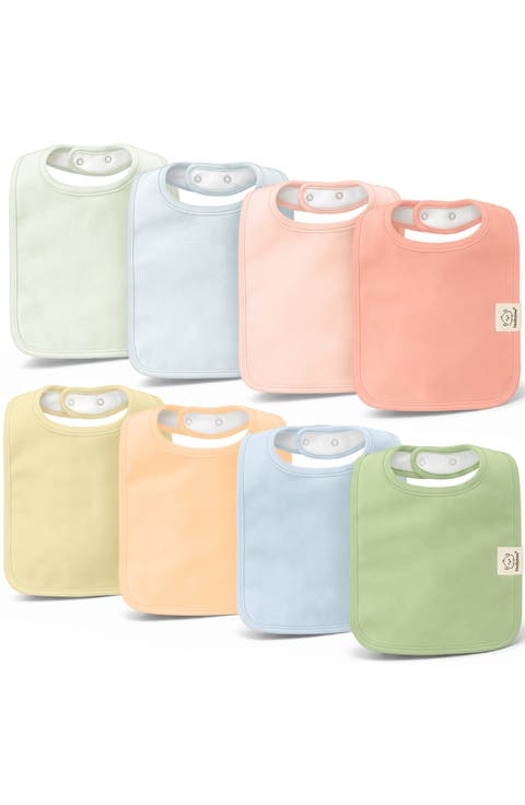 8-Pack Coast Drool Bibs